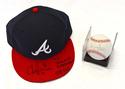 Chris Hammond Autographed Braves Hat and Ball
